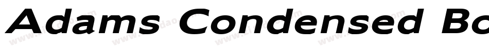 Adams Condensed Bold Italic字体转换